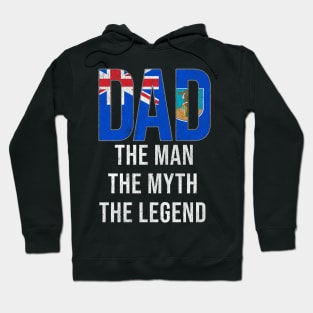 Montserratian Dad The Man The Myth The Legend - Gift for Montserratian Dad With Roots From Montserratian Hoodie